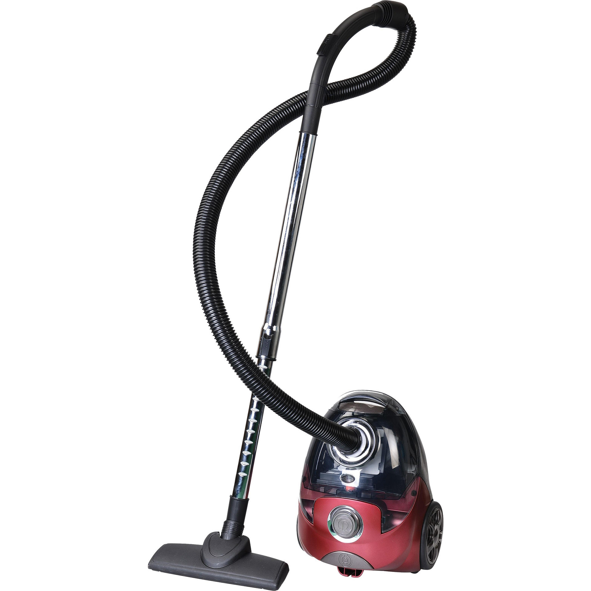 Aspirator cu sac Elite VC-1322, 800W, HEPA filtru, Tub metalic, 1.5 L, Clasa A, Negru/Rosu