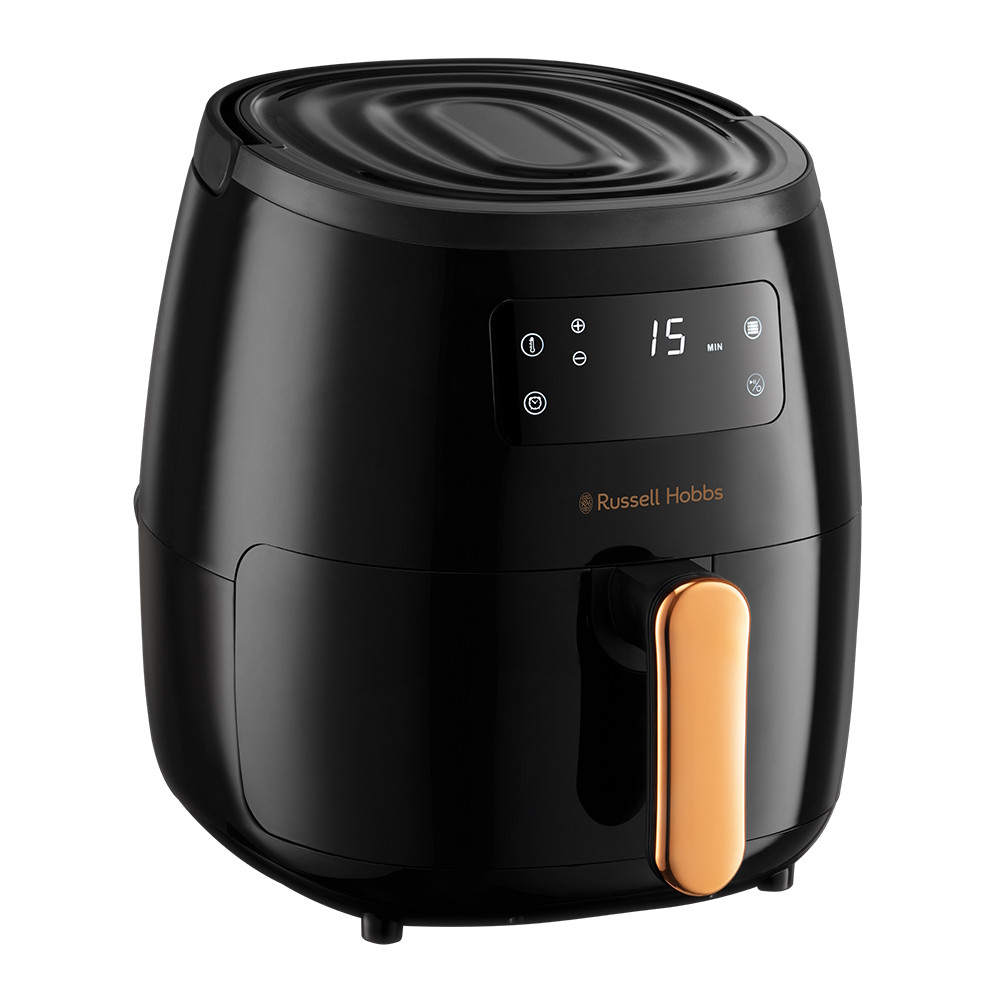 Friteuza cu aer cald Russell Hobbs SatisFry 26510-56, 1650 W, 5L, Digitala, 80-200°C, Timer, Negru