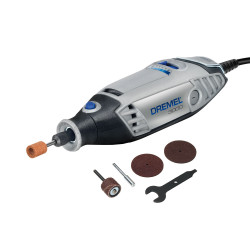 Dremel F 013 300 0JC Straight Grinder, 130 W, 10,000–33,000 rpm, 0.8–3.2 mm diameter, Silver