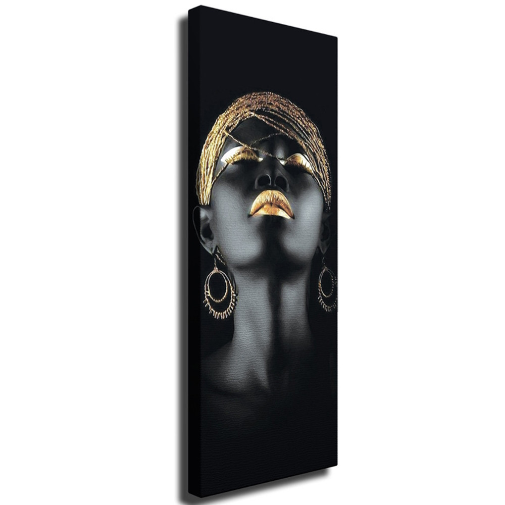 Tablou decorativ Wallxpert 265VGA1477, 30x80 cm, Negru