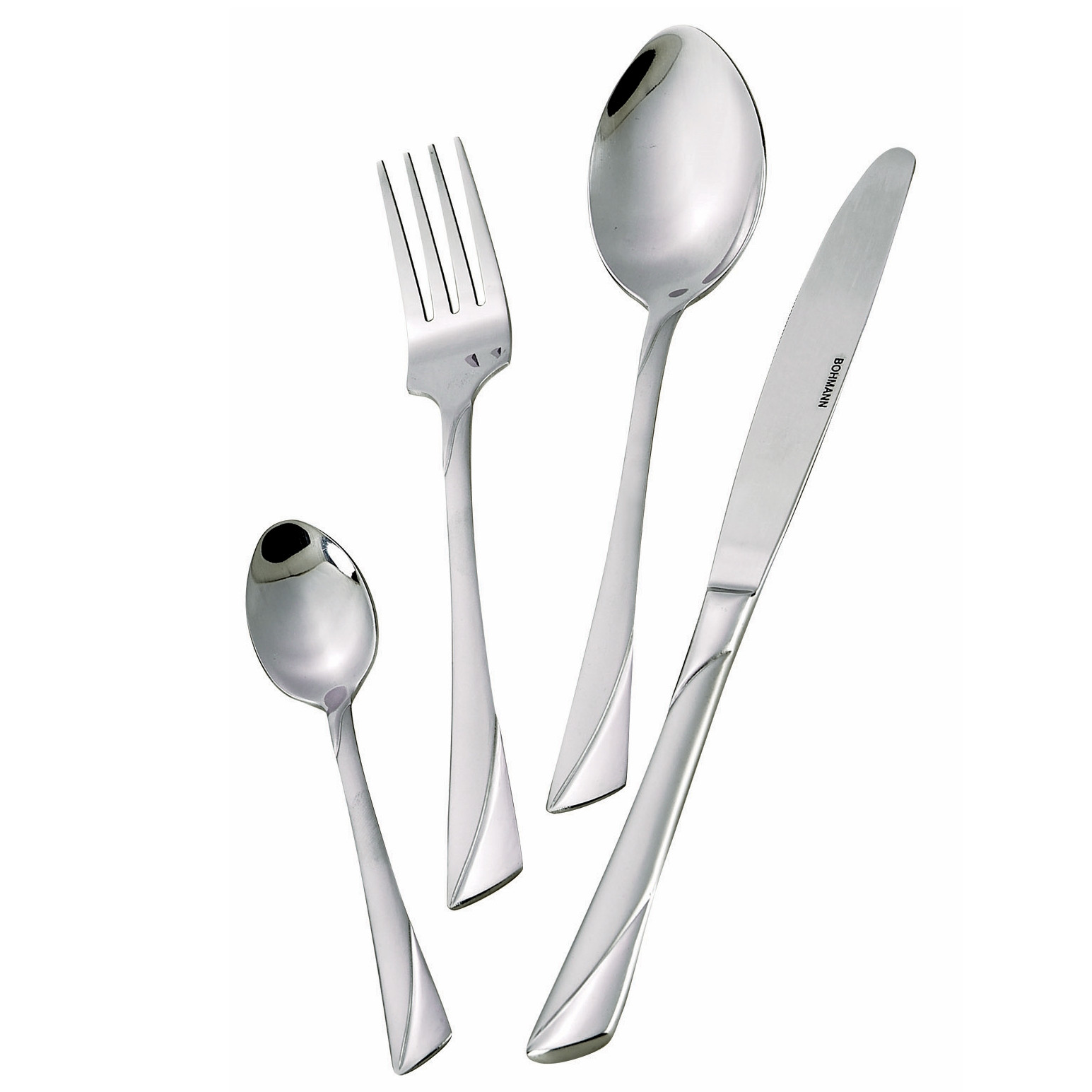 Set tacamuri Bohmann 7224MR, 24 piese, Cutie, Inox