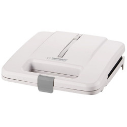 Esperanza EKT010W Parmigiano Sandwich Toaster, 1000W, 4-Slice, Teflon-Coated Plates, White