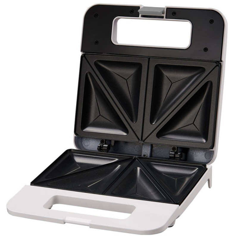 Esperanza EKT010W Parmigiano Sandwich Toaster, 1000W, 4-Slice, Teflon-Coated Plates, White