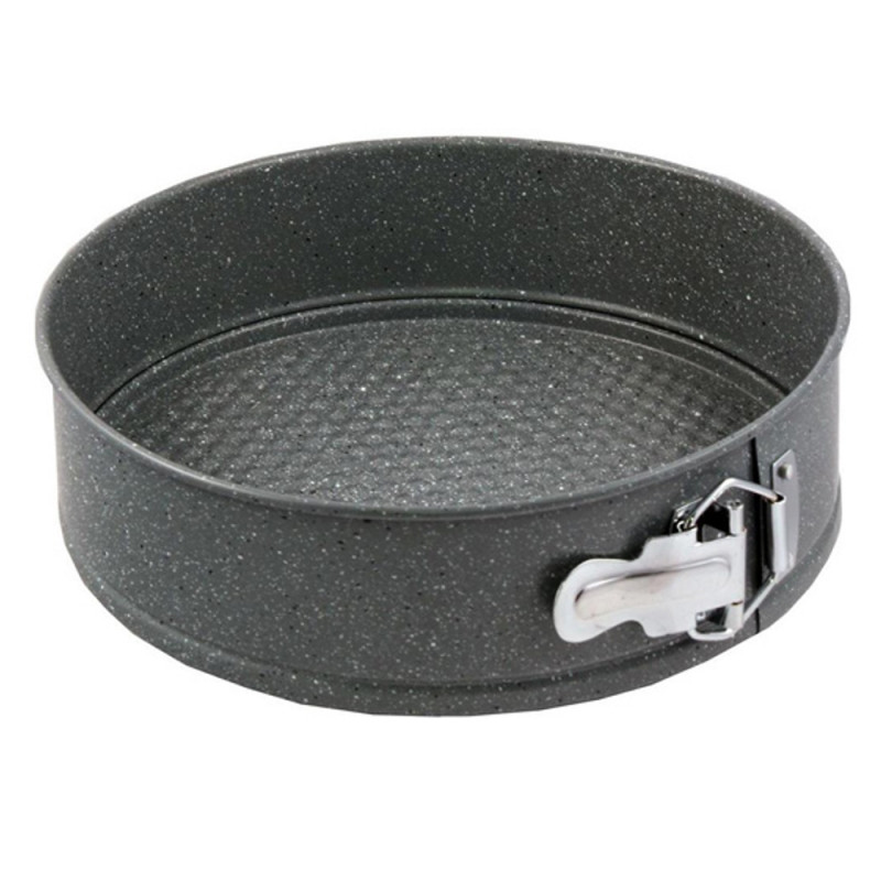Voltz V51223GB26 Springform Pan, 26 cm, Carbon Steel, Marble Nonstick Coating, Gray
