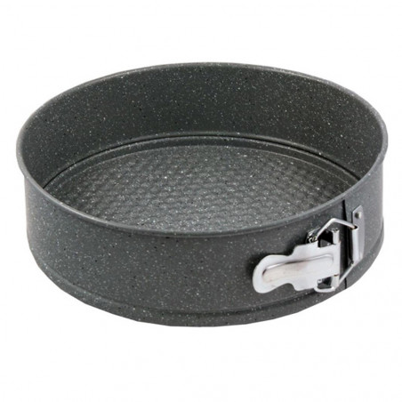 Voltz V51223GB26 Springform Pan, 26 cm, Carbon Steel, Marble Nonstick Coating, Gray