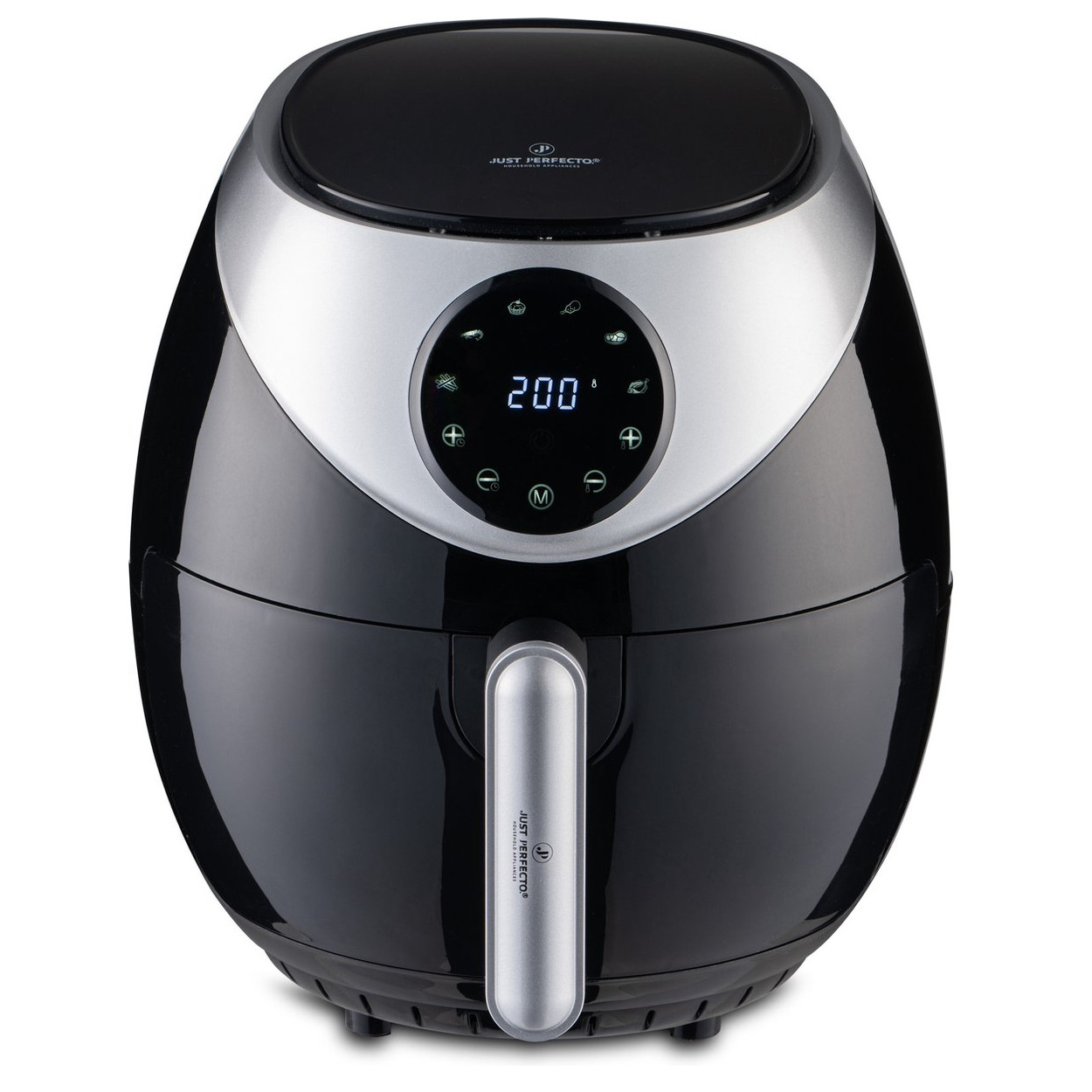 Friteuza cu aer cald Just Perfecto JL-20, 1400W, 3,2 l, 9 programe, Timer, Negru