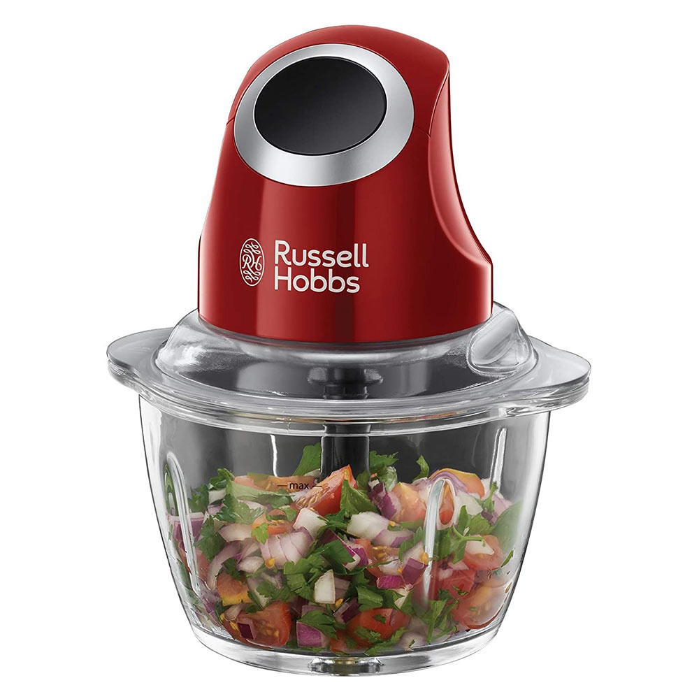 Mini tocator Russell Hobbs Desire 24660-56, 200W, 500ml, Bol sticla, rosu