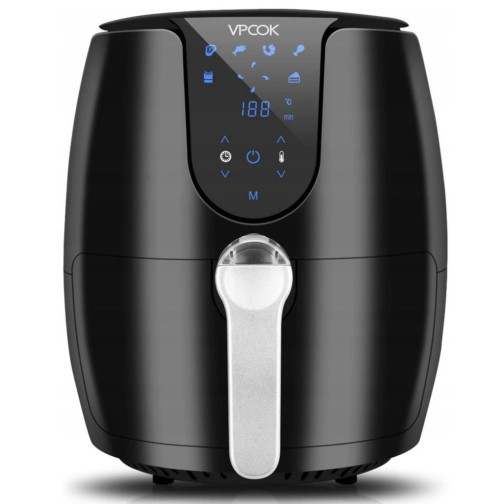 Friteuza cu aer cald AirFryer VPCOK LQ-2507B, 1500W, 2.5 L, Timer, 80-200°C, Negru