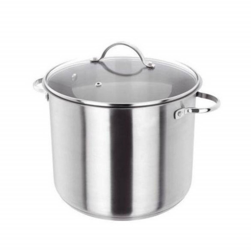 Oala cu capac Ertone ERT-MN 514, 26 cm, 12 L, Otel inoxidabil, Inox