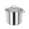 Βαθιά κατσαρόλα με καπάκι Ertone ERT-MN 514, 26 cm, 12 l, Inox