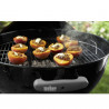 Gratar pe carbuni Weber Classic Kettle 1341504, 57 cm, Otel emailat, Reglare flux aer, 2 roti, 2 manere reci, Termometru, Negru