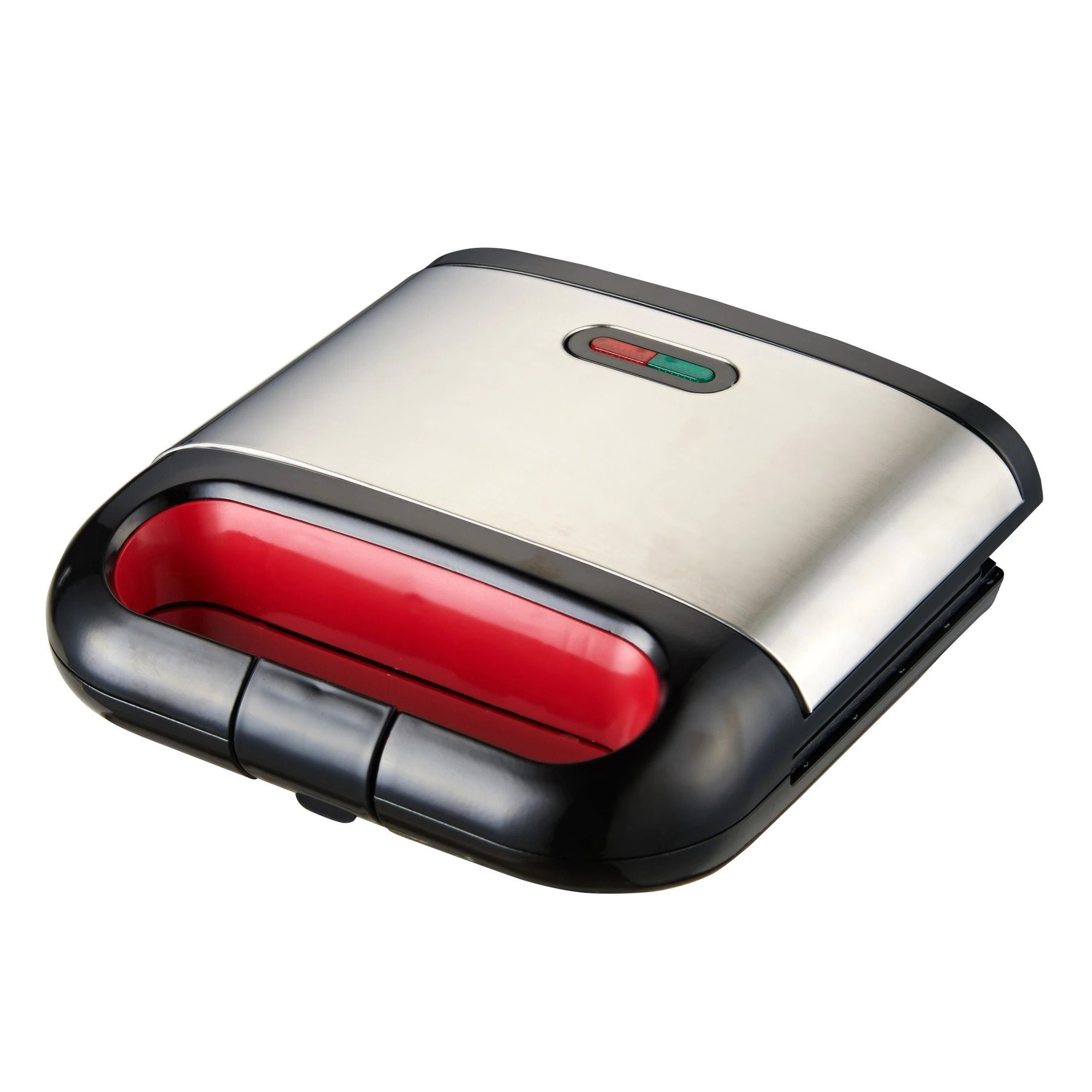 Sandwich maker Elite ESM 1134BR, 700-800W, Acoperire antiaderenta, 2 felii, Negru/Inox