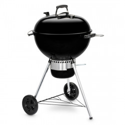 Gratar pe carbuni Weber Master Touch WB 14701004, 57 cm, Otel inoxidabil, Reglare flux de aer, 2 roti gumate, Termometru incorporat, Negru