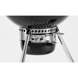 Gratar pe carbuni Weber Master Touch WB 14701004, 57 cm, Otel inoxidabil, Reglare flux de aer, 2 roti gumate, Termometru incorporat, Negru
