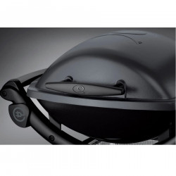 Електрическо барбекю Weber Q1400 WB 52020079, 2200 W, 43x32 cm, Капак и корпус от лят алуминий, Подвижна тава за мазнини, Тъмносив