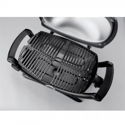 Електрическо барбекю Weber Q1400 WB 52020079, 2200 W, 43x32 cm, Капак и корпус от лят алуминий, Подвижна тава за мазнини, Тъмносив