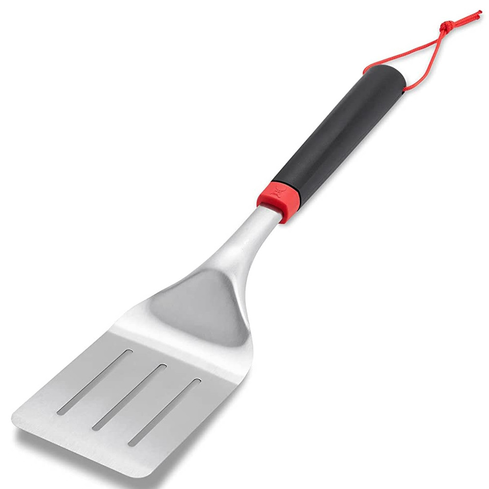 Spatula pentru gatit sau gratar Weber WB 6318, 40 cm, Otel inoxidabil, Negru/Inox