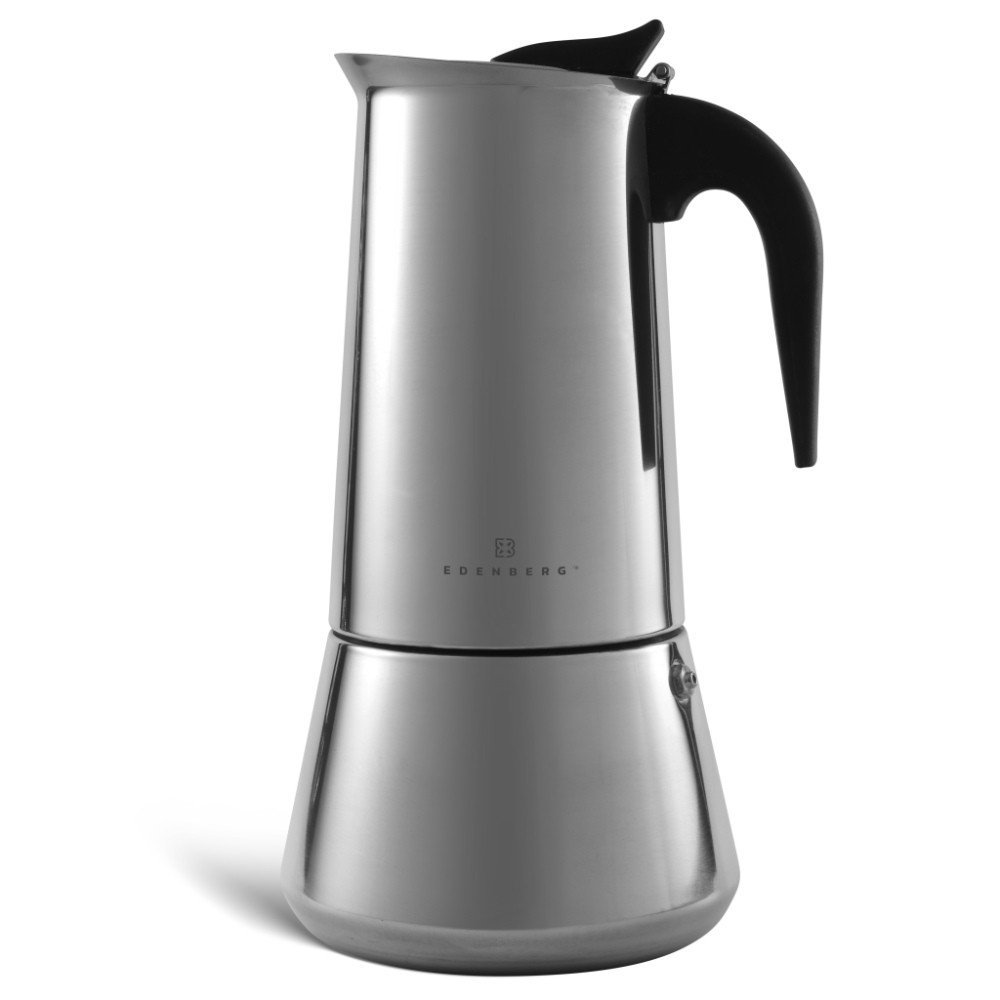 Filtru de cafea cubanez Edenberg EB-9304, 6 cesti, 300 ml, Inox