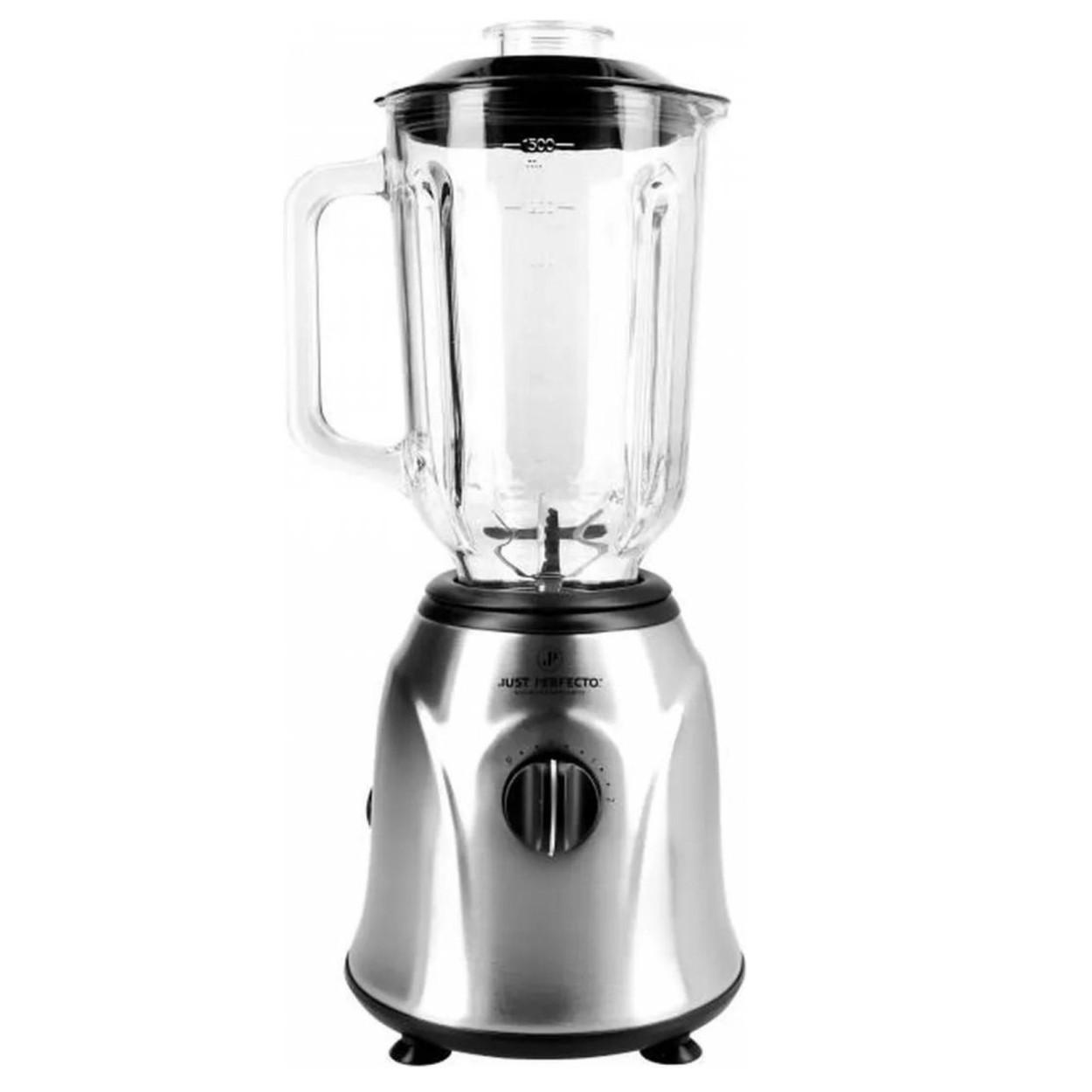 Blender Just Perfecto JL-04, 800W, Cana sticla, 1.5 L, 2 viteze+Pulse, Zdrobire gheata, Argintiu