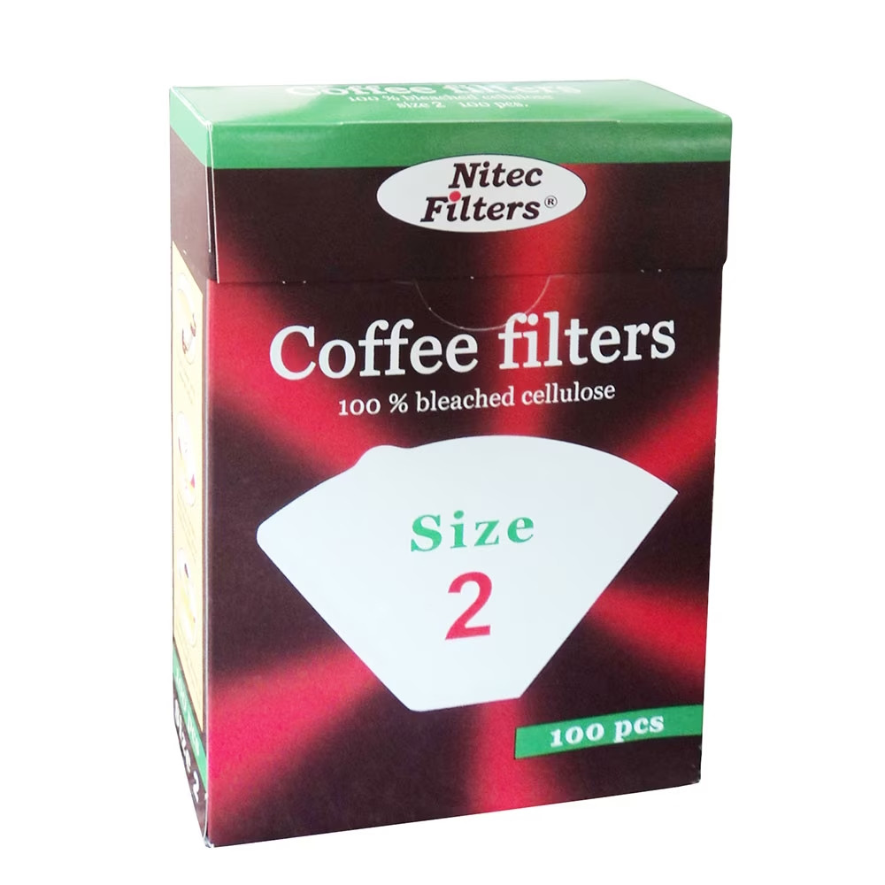 Filtre din hartie pentru cafetiera  Nitec K02, 2 х 100 buc