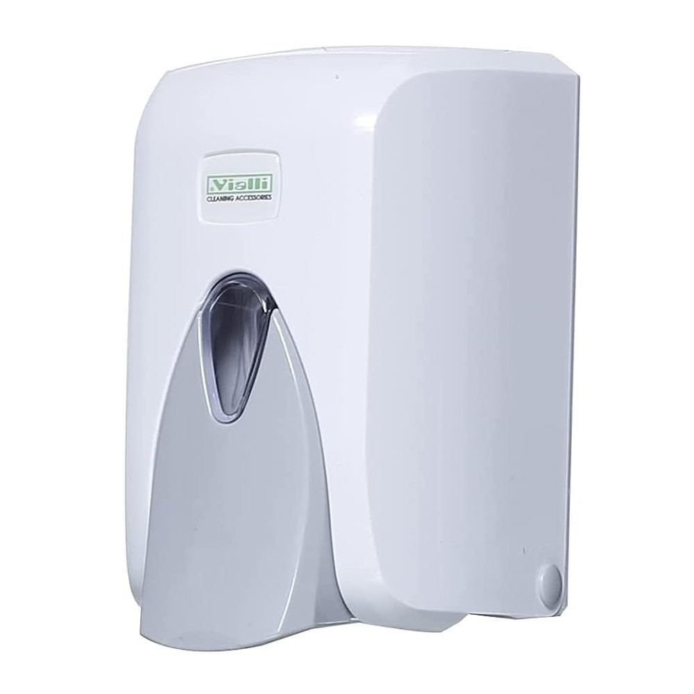 Dispenser spuma pentru sapun lichid Vialli Х19, 500 ml, Cu apasare, Alb/Gri