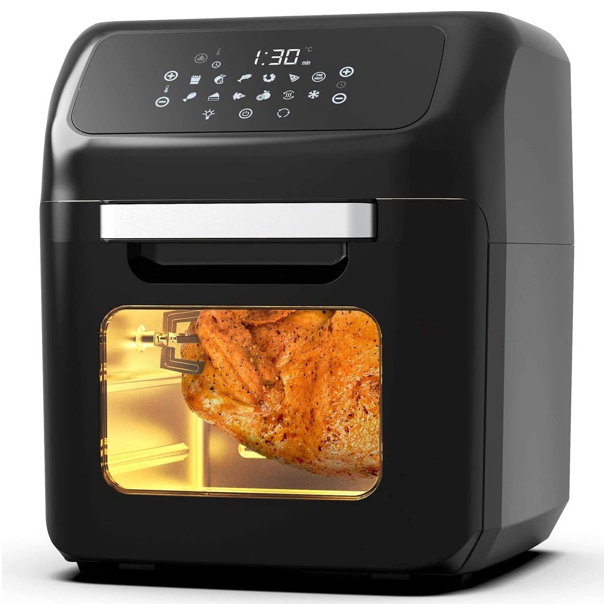 Friteuza cu aer cald Royalty Line AFO-12601, 12 L, 1800W, 12 programe, Grill, Timer, Touch screen, N