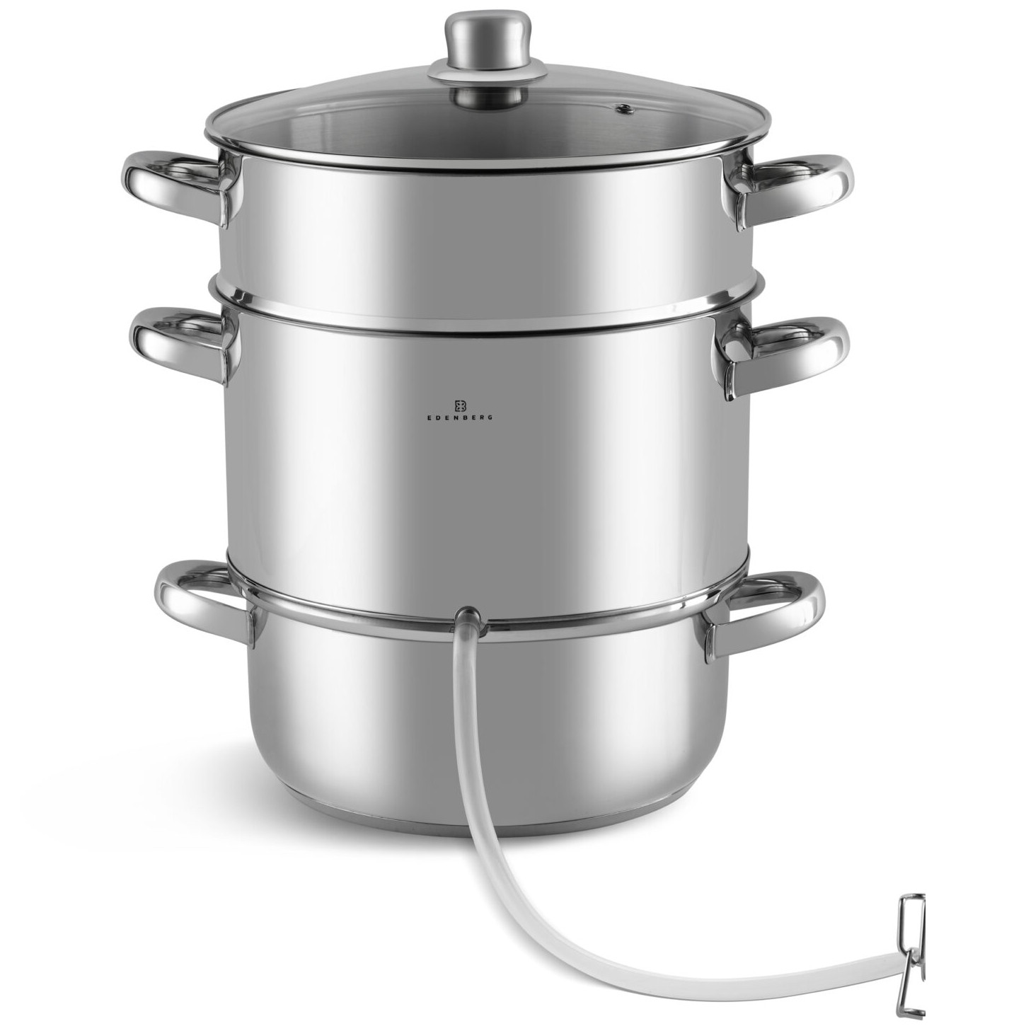 Oala de preparat sucuri Edenberg EB-8912, 26 cm, 8 L, Inductie, Inox