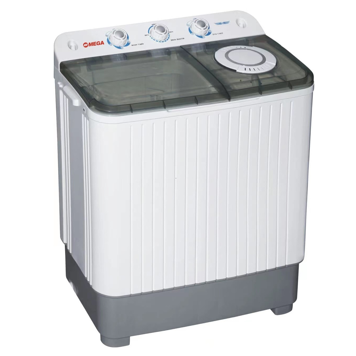 Пералня Lamarque SAWM-7585GR, 360W, 7 Kg, Таймер, Тиха работа, Сив/бял