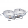 Set 2 vase pentru servire la cald Bohmann BH 2012-30CG, 2 x 1.5 l, Capac din otel, Sticla, Inox