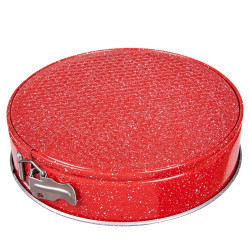 Oliver Voltz OV51223RB18 Baking Ring, 18x6.8 cm, Marble Finish, Red