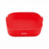 Rosberg R51980SSN Silicone Air Fryer Pan, 18x18x5 cm, Red