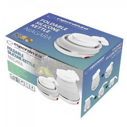 Ceainic electric pliabil Esperanza EKK023 Niagara, 500 ml, Silicon, 750W, Alb