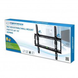 Esperanza ERW014 TV Mount, Wall-Mounted, 26–70 inches, Max. 30 kg, VESA 400x400, Black