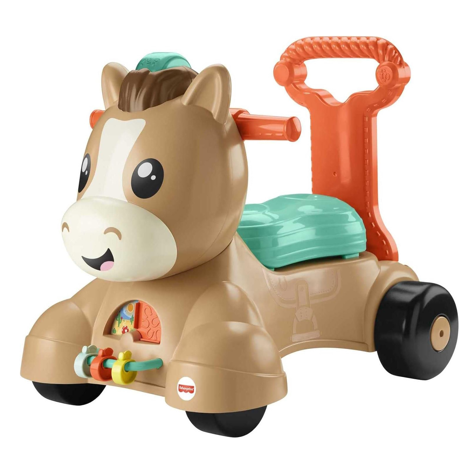 Premergator muzical Fisher-Price Walk Bounce & Ride Pony, Pana la 19 kg, Multicolor