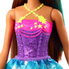 Barbie Dreamtopia Doll, 29 cm, with a sparkly top and colorful skirt, Multicolored
