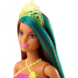 Barbie Dreamtopia Doll, 29 cm, with a sparkly top and colorful skirt, Multicolored