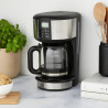 Russell Hobbs 20680-56 Buckingham kávéfőző, 1000 W, 10 csésze, 1,25 l, 24 órás időzítő, cseppmentes rendszer, fekete/ezüst