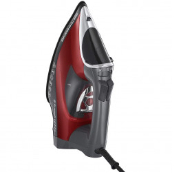 Russell Hobbs One Temperature Iron 25090-56, 2600 W, Kerámia lemez, Egy optimális hőmérséklet, Öntisztító, 0,35 l, Piros/fekete