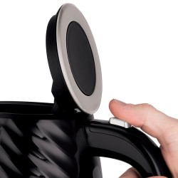 Russell Hobbs 26380-70 Electric Kettle, 2400 W, 1.7 L, Rapid Boil, 3D Design, Spill-Proof Spout, Black