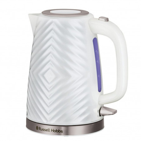 Russell Hobbs 26381-70 Electric Kettle, 2400 W, 1.7 L, Rapid Boil, 3D Design, Spill-Proof Spout, White