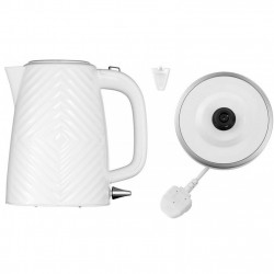 Russell Hobbs 26381-70 Electric Kettle, 2400 W, 1.7 L, Rapid Boil, 3D Design, Spill-Proof Spout, White
