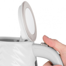 Russell Hobbs 26381-70 Electric Kettle, 2400 W, 1.7 L, Rapid Boil, 3D Design, Spill-Proof Spout, White