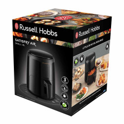 Μικρή φριτέζα αέρος AirFryer Russell Hobbs SatisFry 26500-56, 1100 W, 1.8 l, Χρονοδιακόπτη,  Οθόνης αφής, Ρυθμιζόμενη θερμοκρασία, Μαύρο