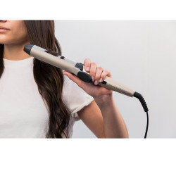 Remington Advanced Colour Protect CI8605 Hair Straightener, Ceramic with Shea Butter, UV Filters, Smart Sensor, LCD, Max 210°C, 32 mm, Gold