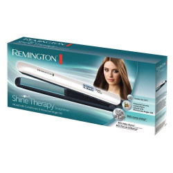 Remington Shine Therapy S8500 Hair Straightener, 9 temperature settings (150–230°C), Ceramic coating, Floating plates, White/green