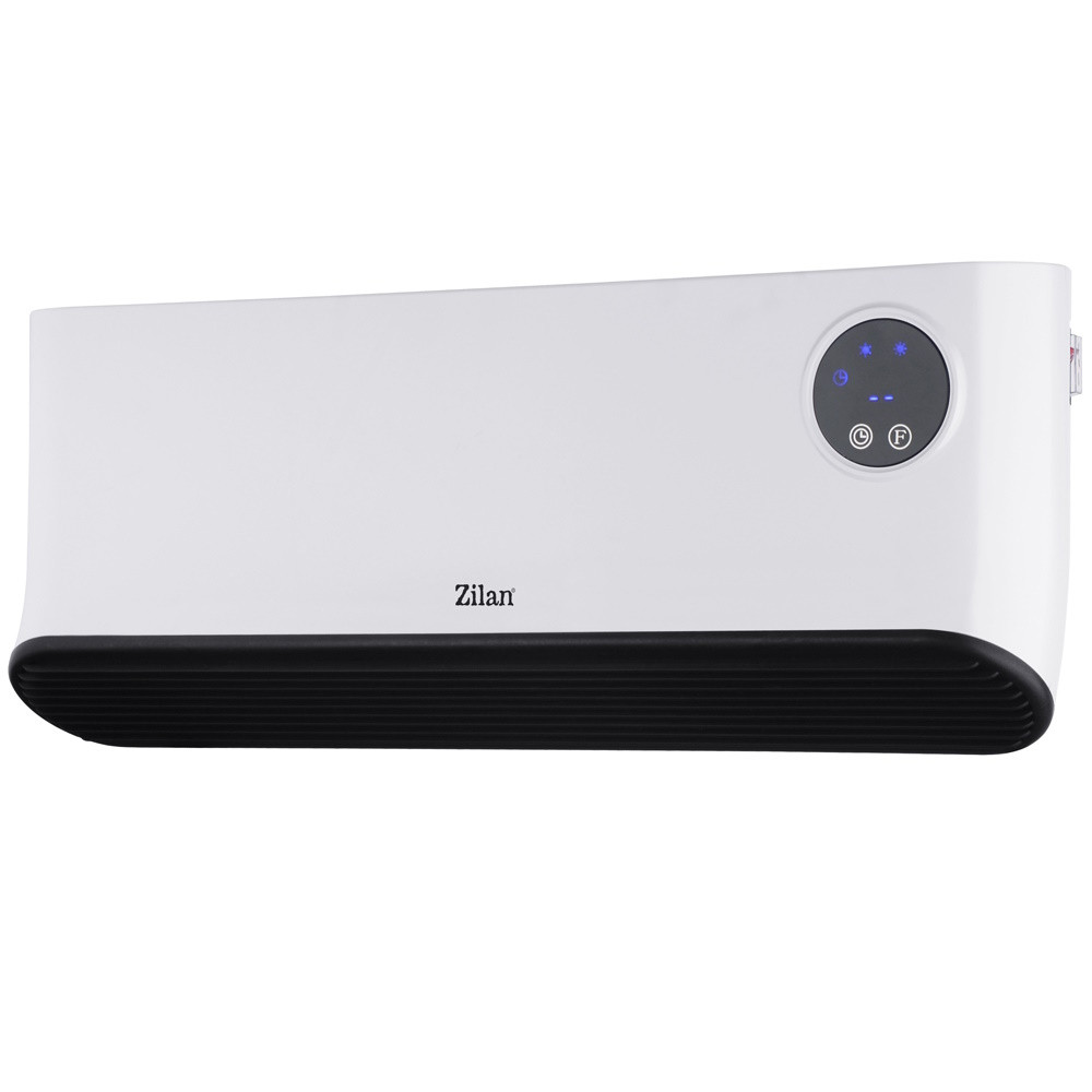 Aeroterma de perete Zilan ZLN5626, 2200W, 10-49C, PTC, Telecomanda, Timer, IP22, Alb