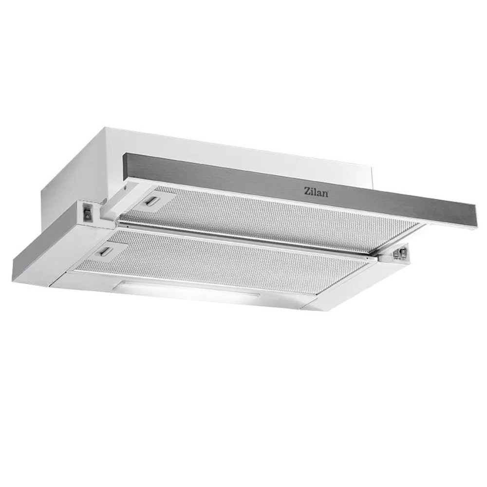 Hota incorporabila Floria ZLN3680, 95 W, 2 motoare, 420 m3/h, 3 trepte putere, 60 cm, Alb