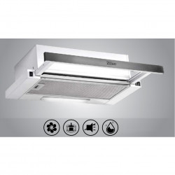 Hota incorporabila Floria ZLN3680, 95 W, 2 motoare, 420 m3/h, 3 trepte putere, 60 cm, Alb