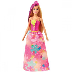 Barbie Dreamtopia Doll, 29 cm, with a sparkly top and colorful skirt, Multicolored