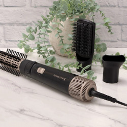 Четка за сушене и стилизиране Remington AS7500 Blow Dry and Style, 1000 W, Йонизация, Cool shot, Аксесоари, Черен